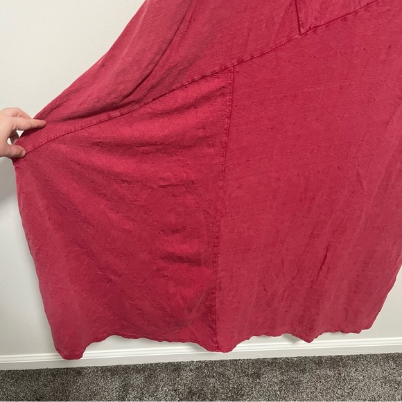 Soft Surroundings Bailey Dress Sleeveless Maxi V Neck light Red XL - Picture 5 of 10
